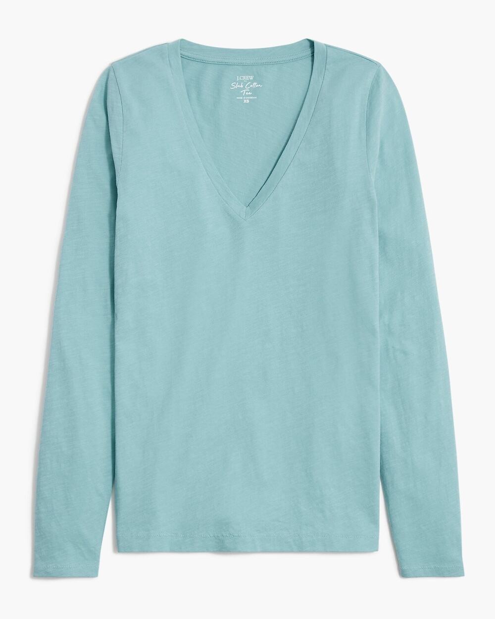 NEW J.Crew Long-sleeve vintage slub cotton V-neck tee Shirt Basics Equanimity XL